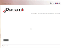 Tablet Screenshot of denizet-immo.com